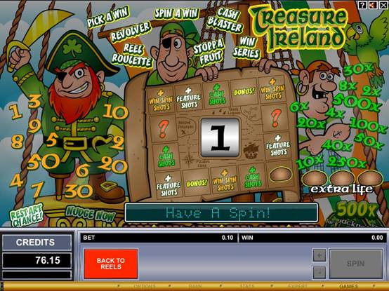 Irish Pirate Theme Slot Machine